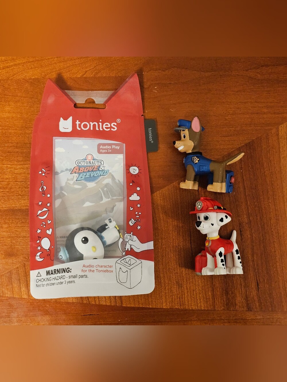 Lot Of 3 Tonies Figures - Octonauts Peso, Paw Patrol Chase and Marshall